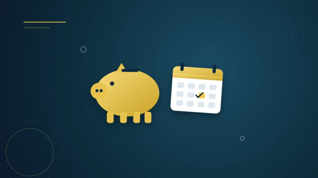Illustration : une tirelire et un calendrier pour planifier ses soins
